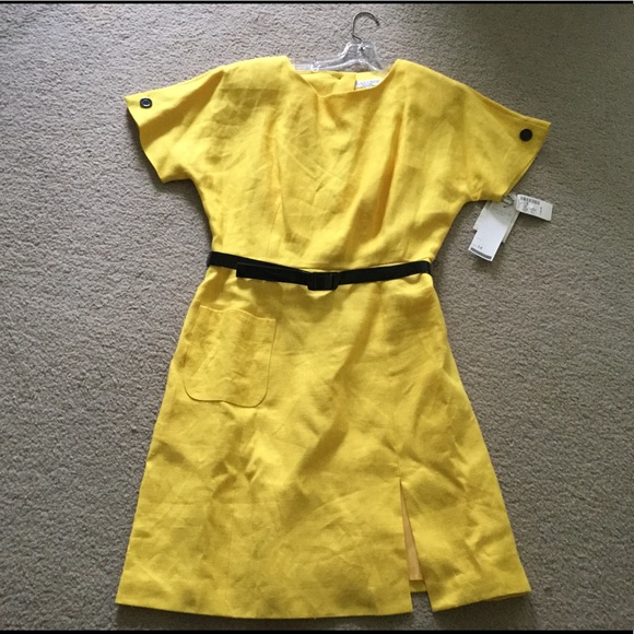 saks yellow dresses
